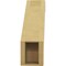 Ekena Millwork 5-inch W x 16-inch D x 16-inch H Burlington Rough Cedar Woodgrain TimberThane Knee Brace, Primed BRCUR05X16X16BURRCPR - alternate 4
